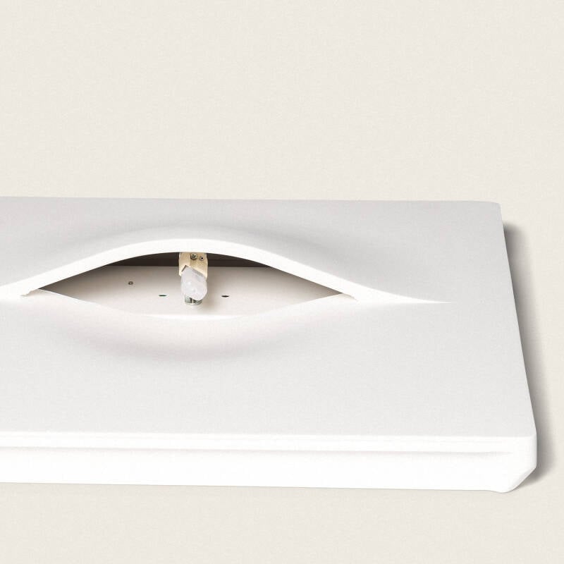 Aplique de Pared Integración Escayola/Pladur para Bombilla LED G9 Corte 403x403 mm