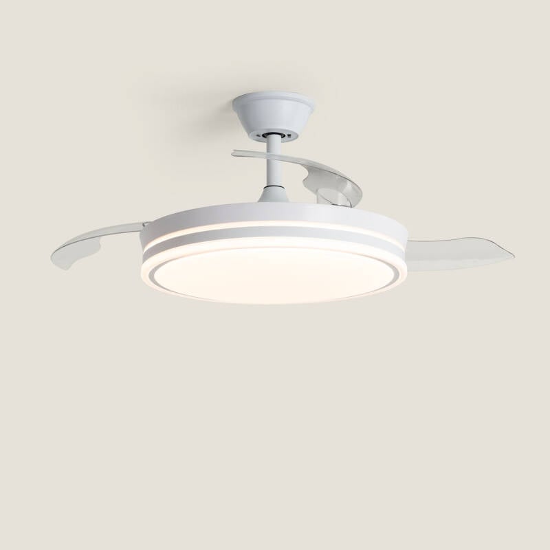 Ventilador de Techo con luz Silencioso DC aspas retráctiles Dalori Evo