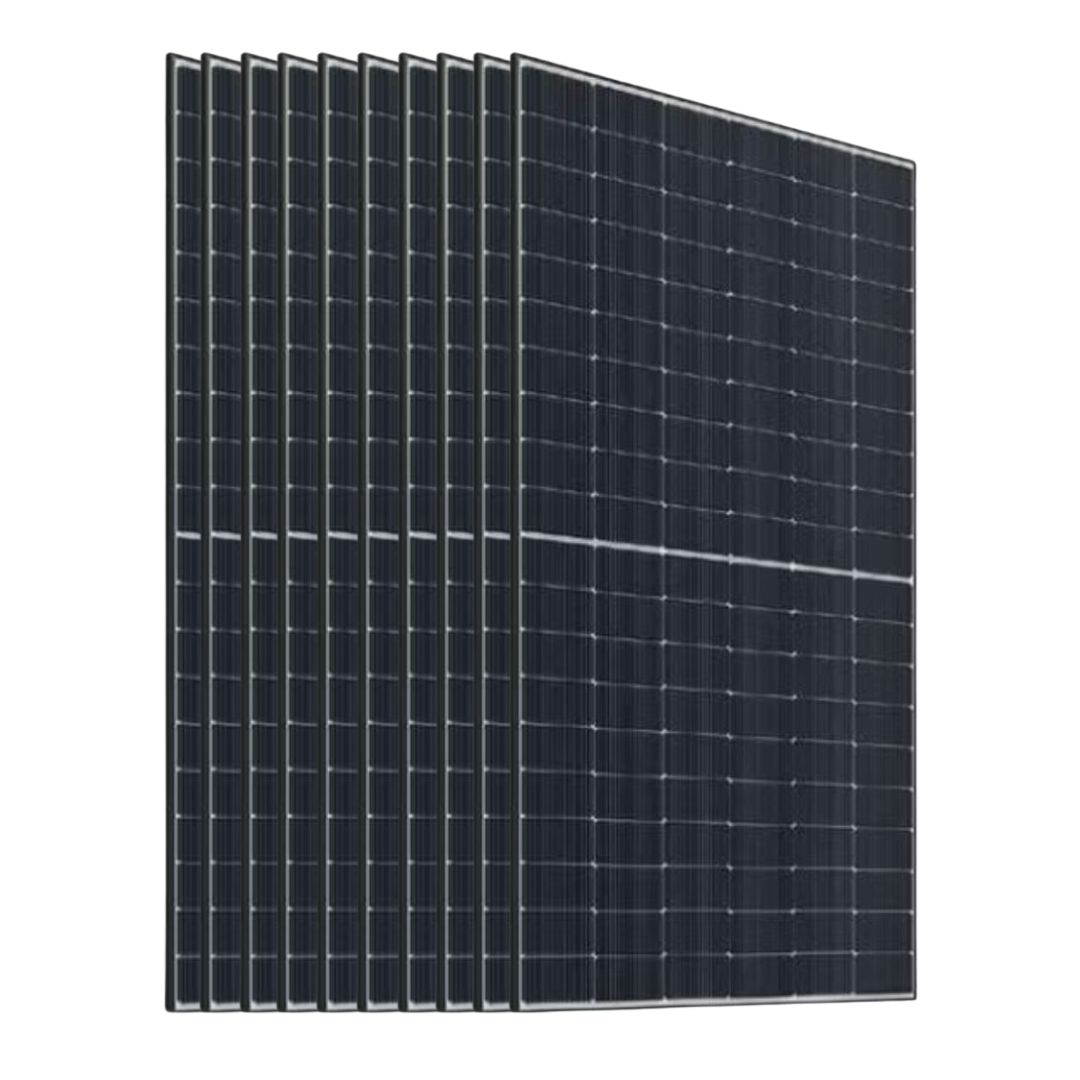 Pack 10 unidades de Panel Solar Bifacial 535W Ja Solar TOPCon N-Type Black Frame