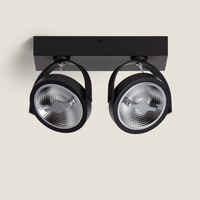 Foco LED 30W CREE de Superficie Direccionable AR111 Regulable Negro