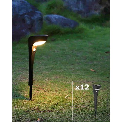 Pack 12uds Luces LED Solares para Jardín