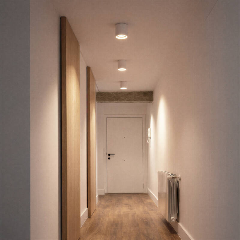 Aplique de Techo Blanco con Bombilla GU10 Space