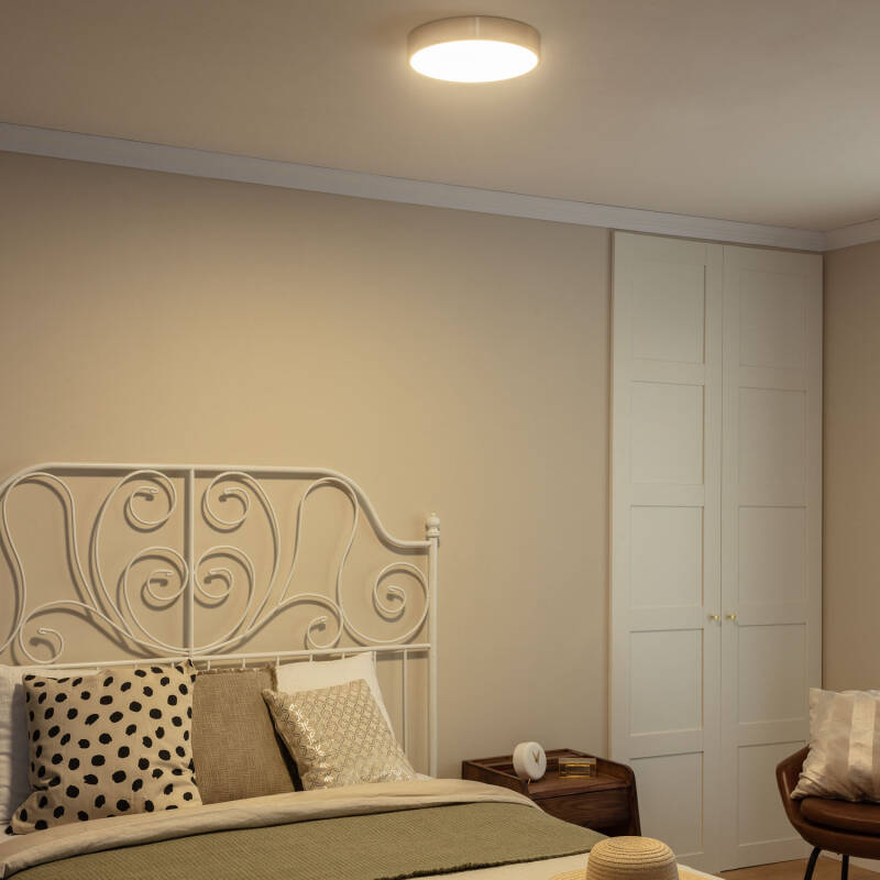 Plafón LED 18W Circular Metal Ø300 mm CCT Seleccionable Haydn
