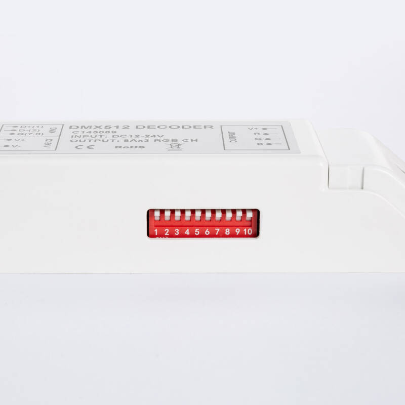 Controlador RGB DMX512 Decoder 3 Canales