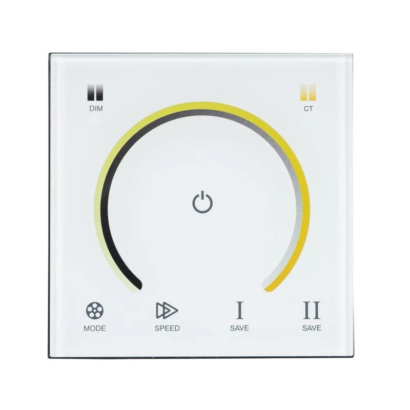 Controlador Regulador Pared Táctil para Tira LED 12/24V DC CCT