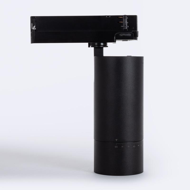 Foco Carril LED Trifásico 30W Wild CCT Seleccionable Regulable TRIAC Multiángulo 24-60º