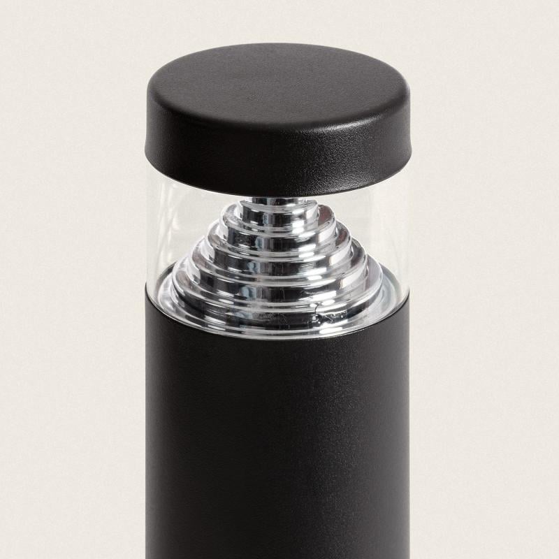 Baliza Exterior LED 5W Superficie Pie 30cm Acero Inoxidable Inti Negro
