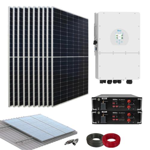 Kits Solares para Casa con Inversor Deye Trifásico 5000W