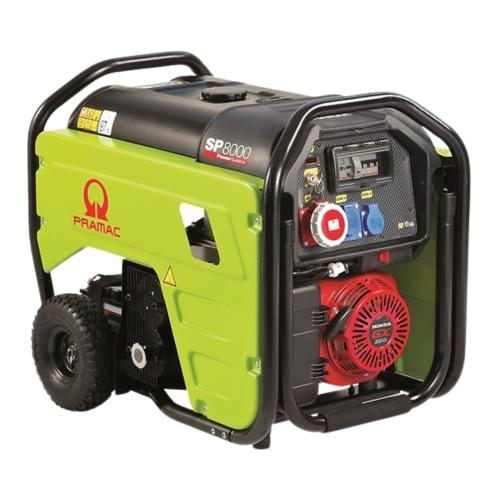Generador Gasolina 7,1 kW SP8000 Manual Trifásico Pramac