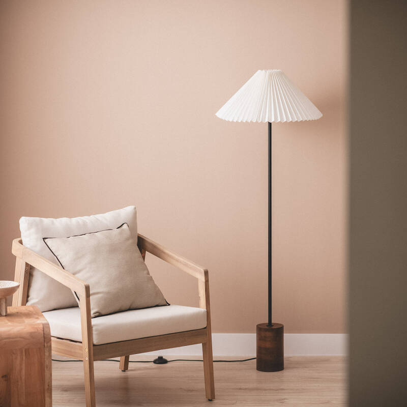 Lámpara de Pie Madera Leonessa  ILUZZIA