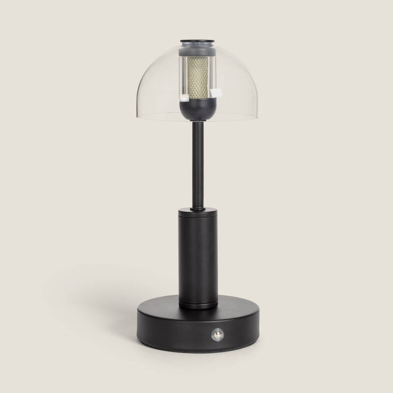 Lámpara de Mesa LED Metal Portátil con Batería USB Recargable Luliu Ludza