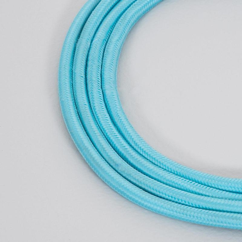 Cable Textil Eléctrico Azul