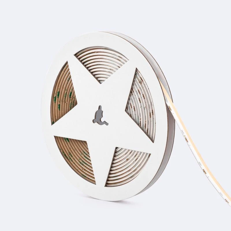 Tira LED 24V WCOB 256 LED/m 5m 10W/m 1100lm/m Ancho 8mm Corte 3.2cm IP20 CRI90