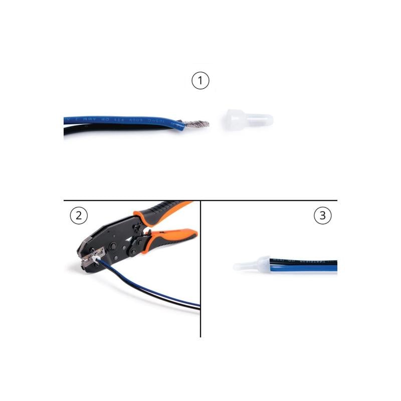 Pack 100 Unidades Empalme Ciego para Conexiones Finales de Cable