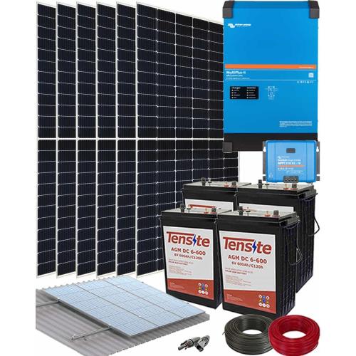 Kit Solar Fotovoltaico 5000W 24V 12800Whdia