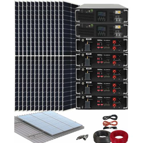 Kit Solar Vivienda Permanente 10000W 48V 48000Whdia