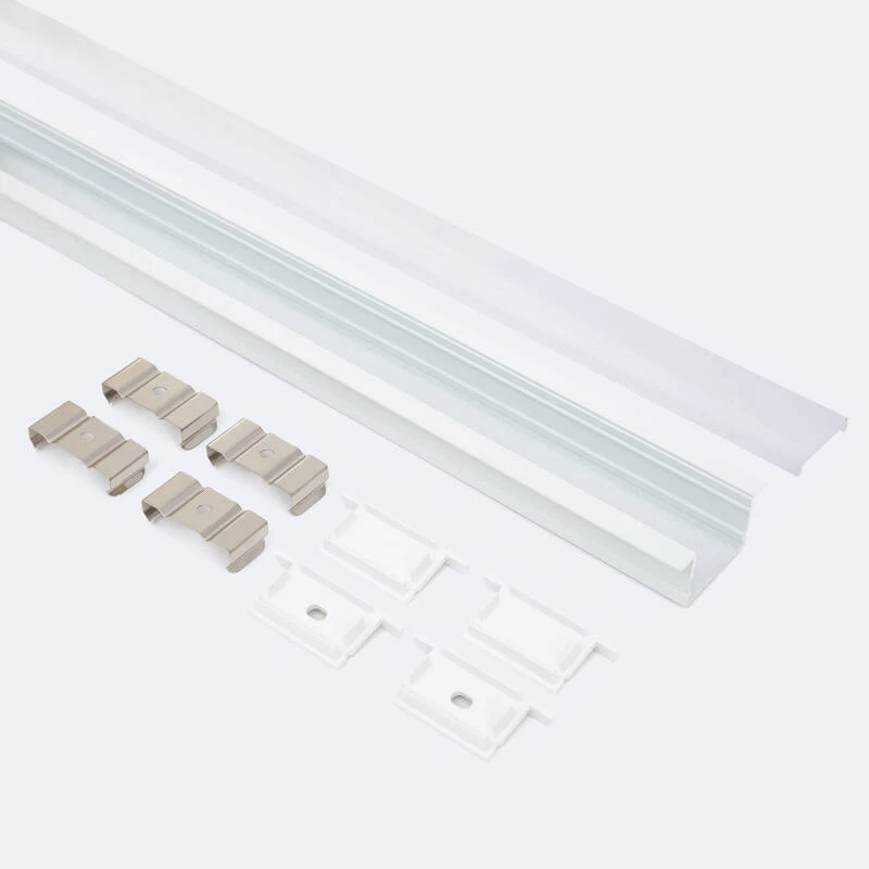 Perfil Aluminio Empotrable para Tiras LED hasta 25 mm