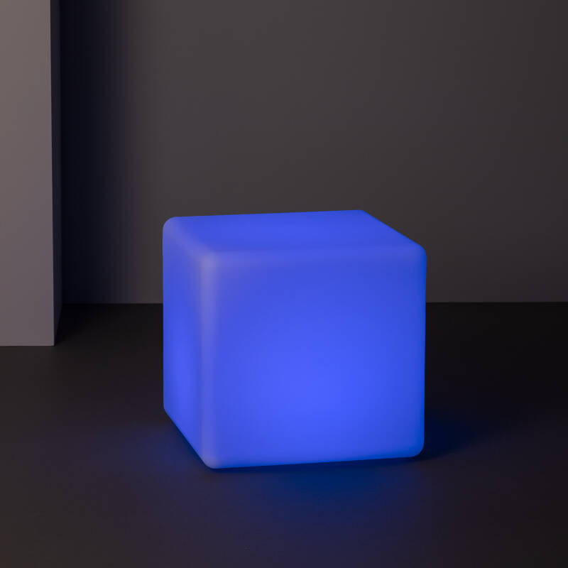 Cubo LED RGBW Recargable 40x40 cm