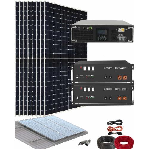Kit Solar Litio Pylontech 9kWh 5000W 19800Whdia