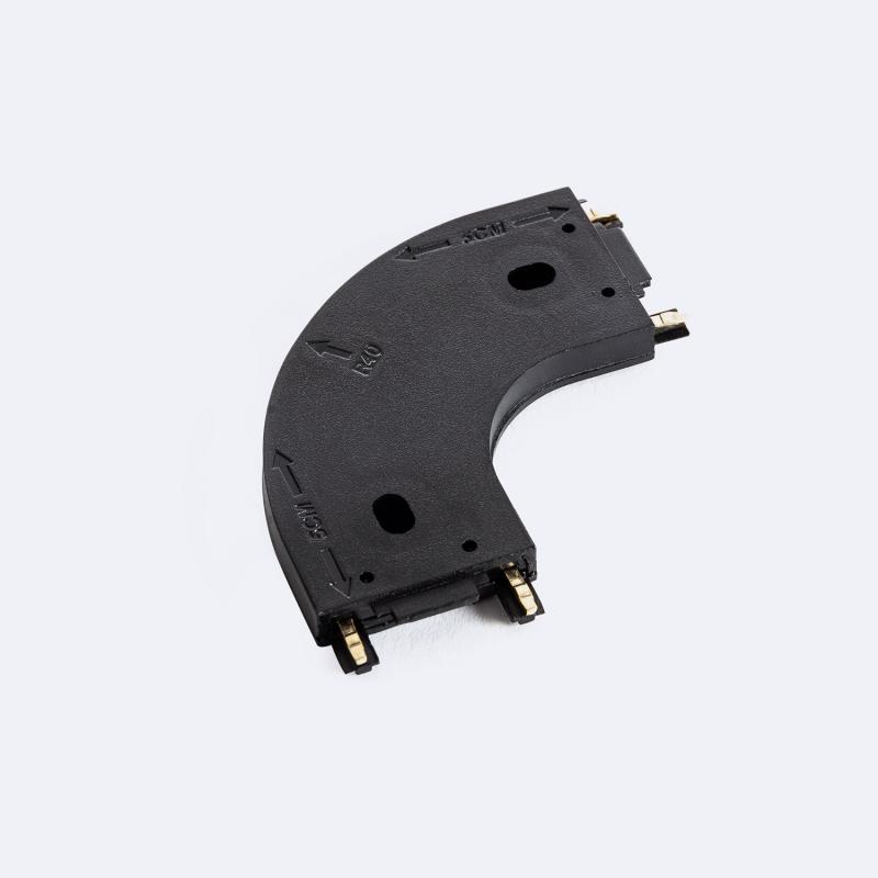 Conector Tipo L Curvo para Carril Magnético 25mm SuperSlim 48V Superficie