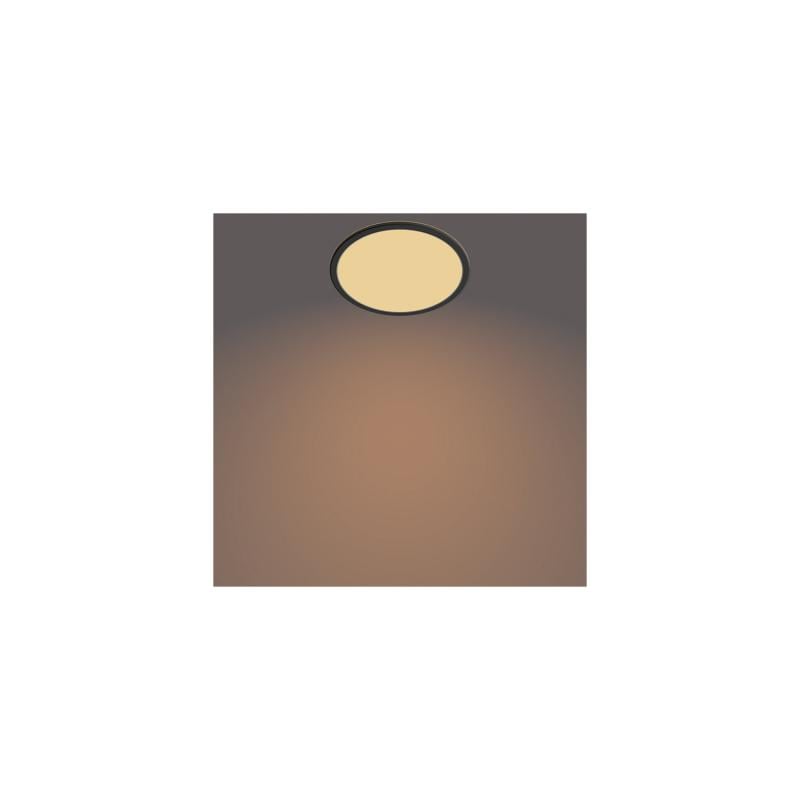 Plafón LED 15W PHILIPS CL550 SuperSlim IP44 Regulable 3 Niveles Negro