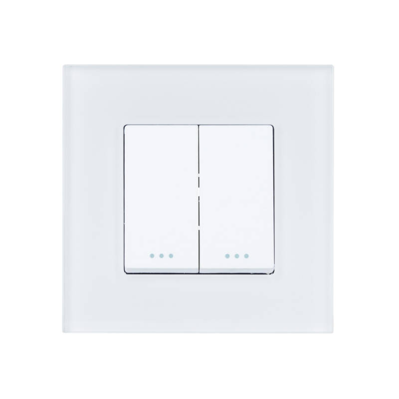 Interruptor Doble con Marco PC Modern