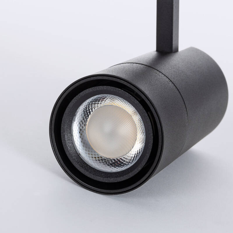 Foco Carril LED Trifásico 20W Wild CCT Seleccionable Regulable TRIAC Multiángulo 24-60º