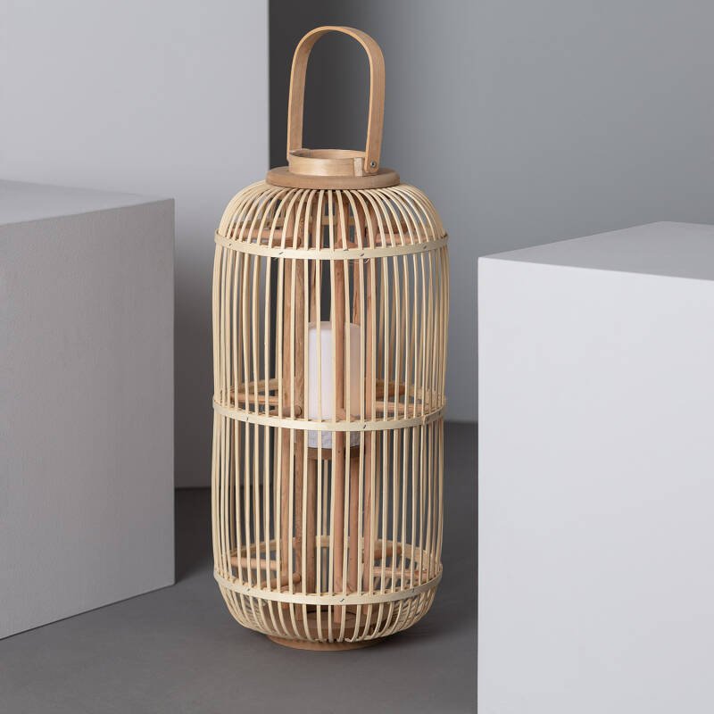 Lámpara de Mesa LED Portátil para Exterior Ratán Jávea