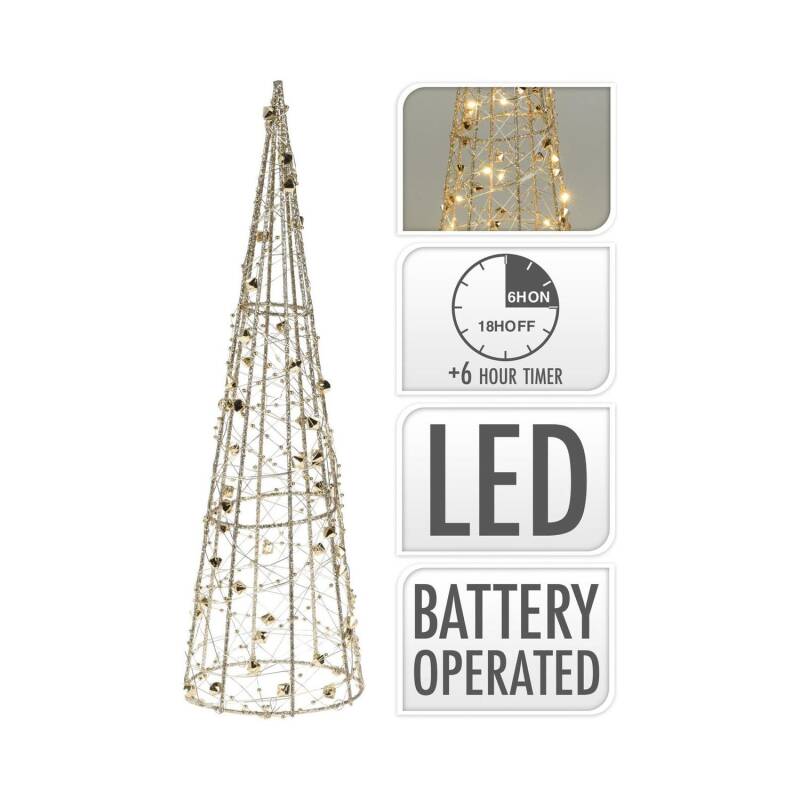 Árbol de Navidad LED con Batería 60 cm Gylden