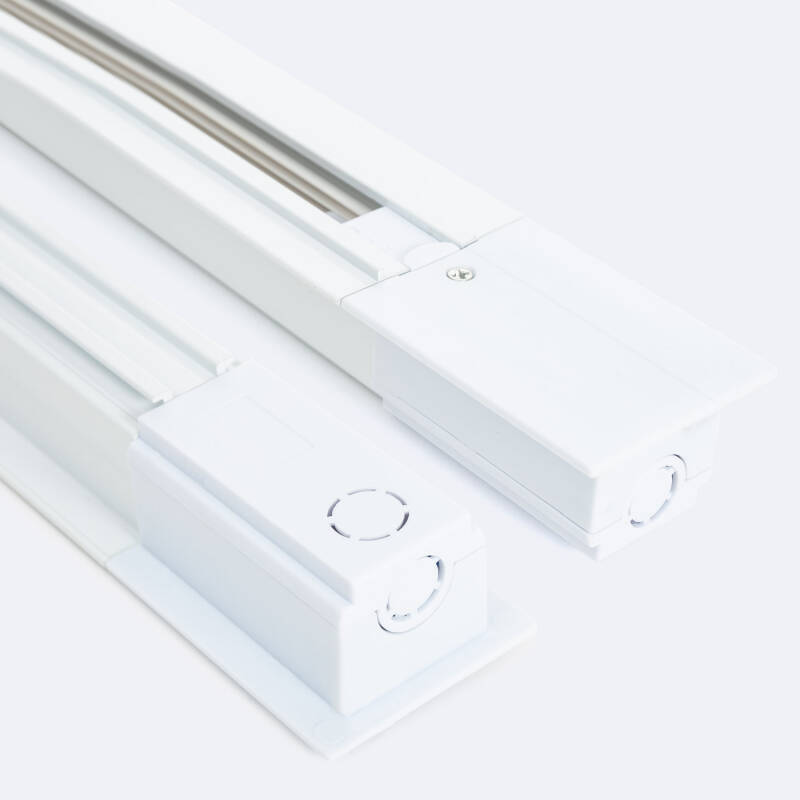 Carril Trifásico DALI Empotrable Aluminio para Focos LED 1 Metro