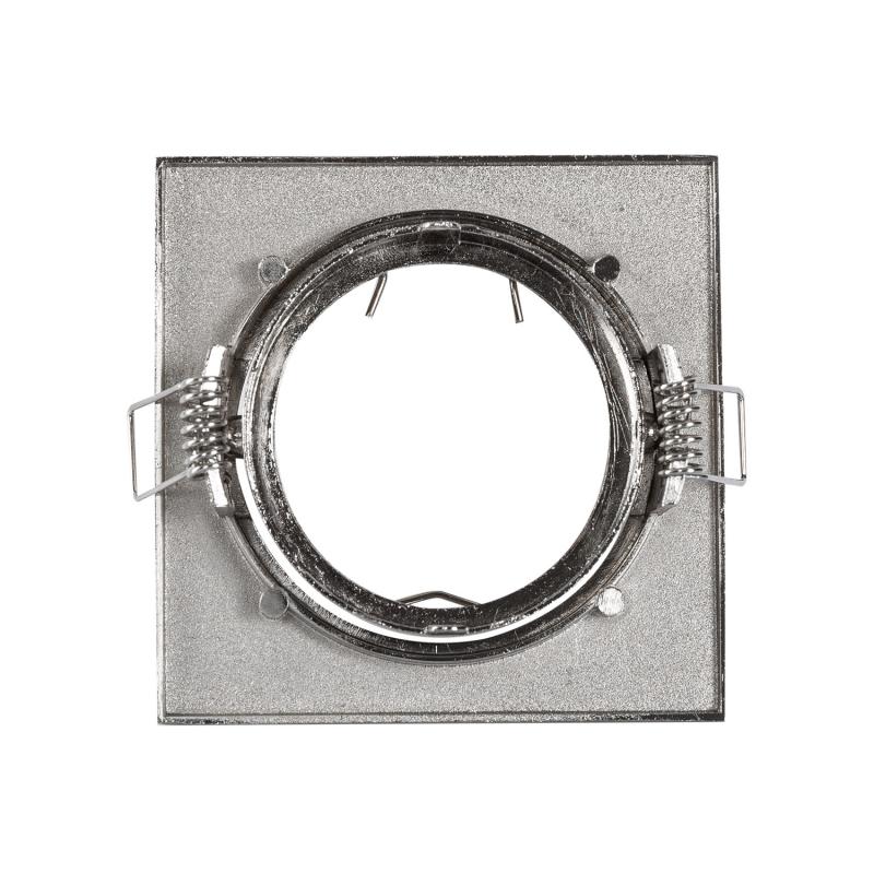 Aro Downlight Cuadrado Basculante para Bombilla LED GU10 / GU5.3 Corte Ø 72 mm