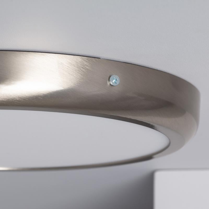Plafón LED 24W Circular Metal Ø300 mm Design Silver