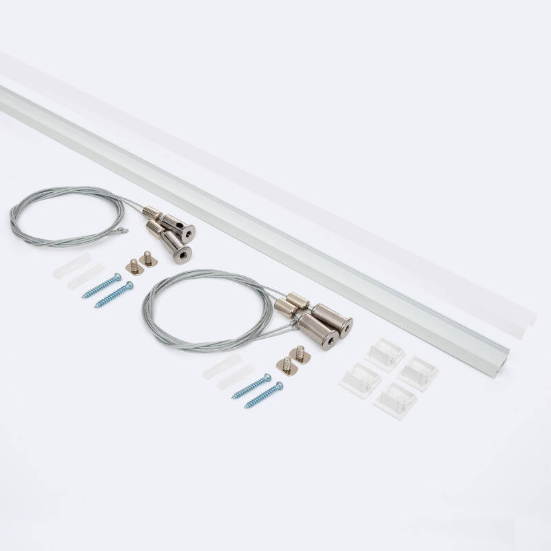 Perfil Aluminio Colgante 2m para Tira LED hasta 17 mm