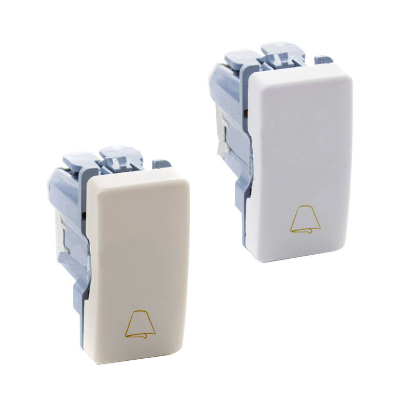 Interruptor Simple Pulsador Estrecho con Tecla Campana SIMON 27 Play 27150
