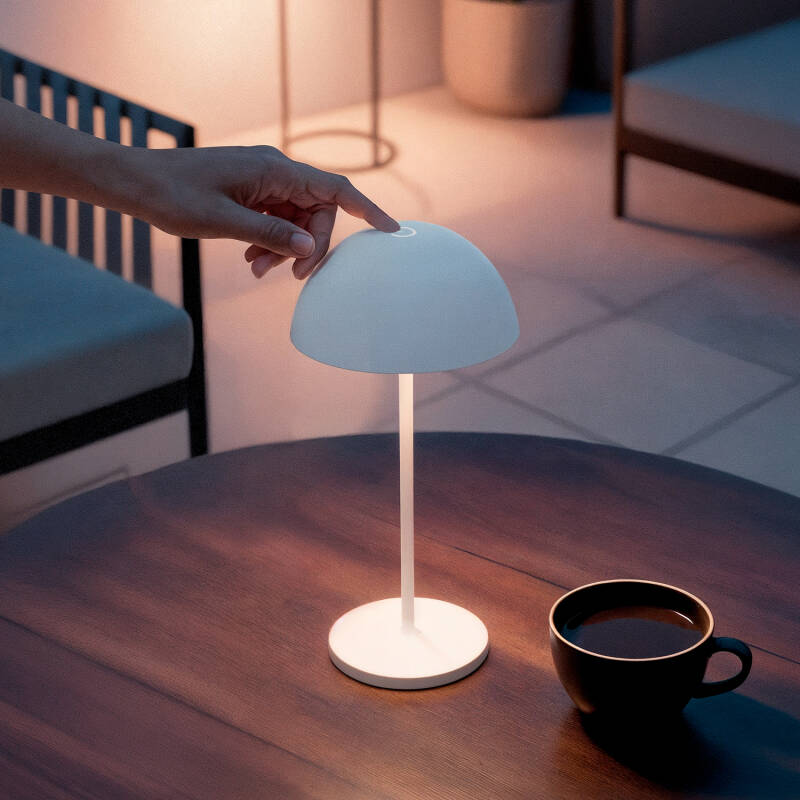 Lámpara de Mesa LED Portátil Exterior con Batería USB Recargable Mugla