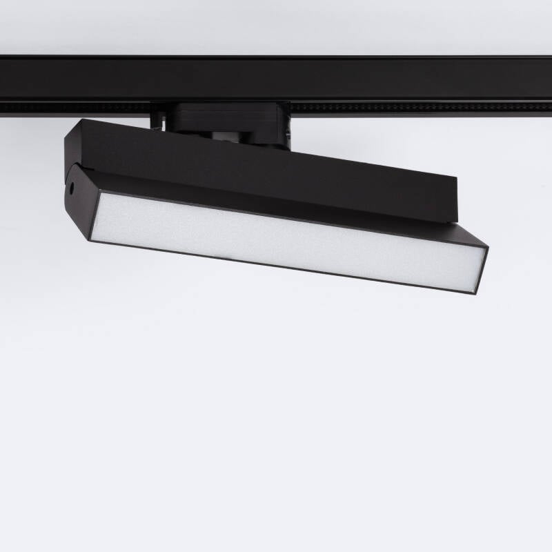 Foco Carril Lineal LED Trifásico 24W Regulable CCT Seleccionable Elegant Negro