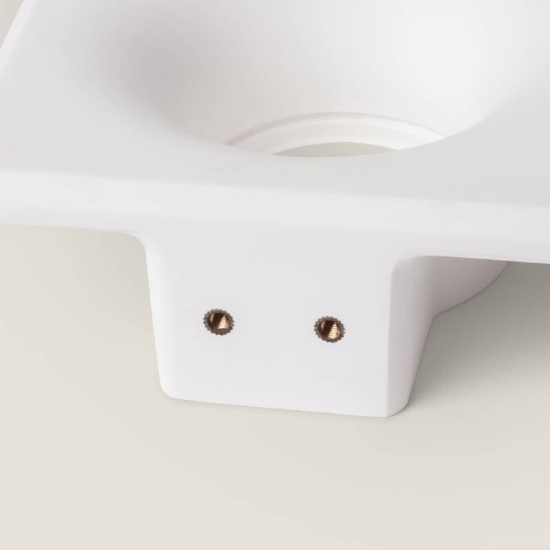 Aro Downlight Integración Escayola/Pladur para Bombilla LED GU10 / GU5.3  Corte 120x120 mm