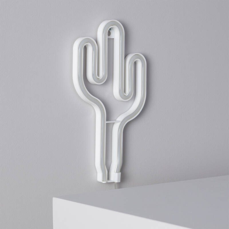 Neón LED Cactus con Batería