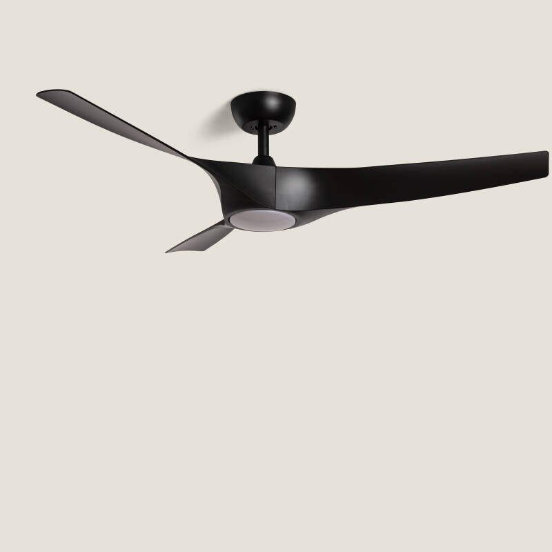 Ventilador de Techo Silencioso Egina Negro 132cm Motor DC