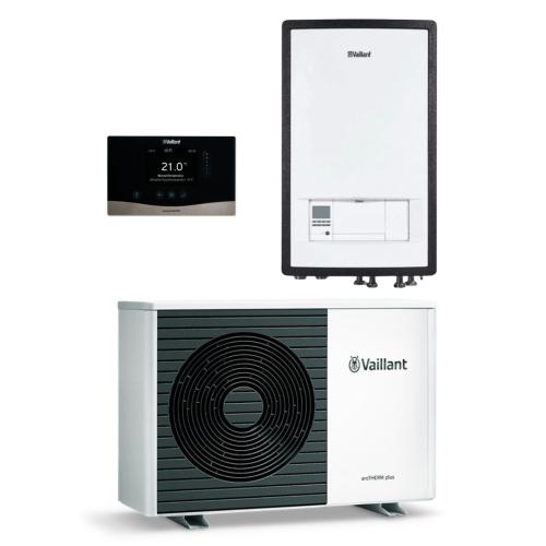 Bomba de Calor Aerotermia Bibloc Vaillant AroTherm Plus 8 con Módulo Hidraulico MEH97/6 y sensoCOMFORT Inalámbrico