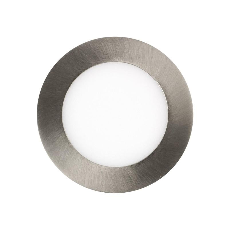 Placa LED 6W Circular SuperSlim Corte Ø 110 mm Silver