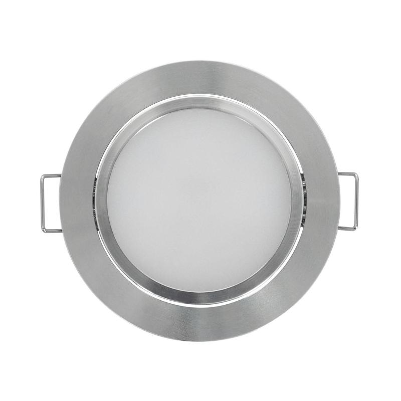 Downlight LED 3W 12V DC Circular Mueble Corte Ø 67 mm Direccionable