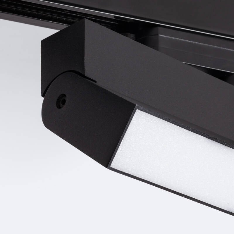 Foco Carril Lineal LED Trifásico 24W Regulable CCT Seleccionable Elegant Negro