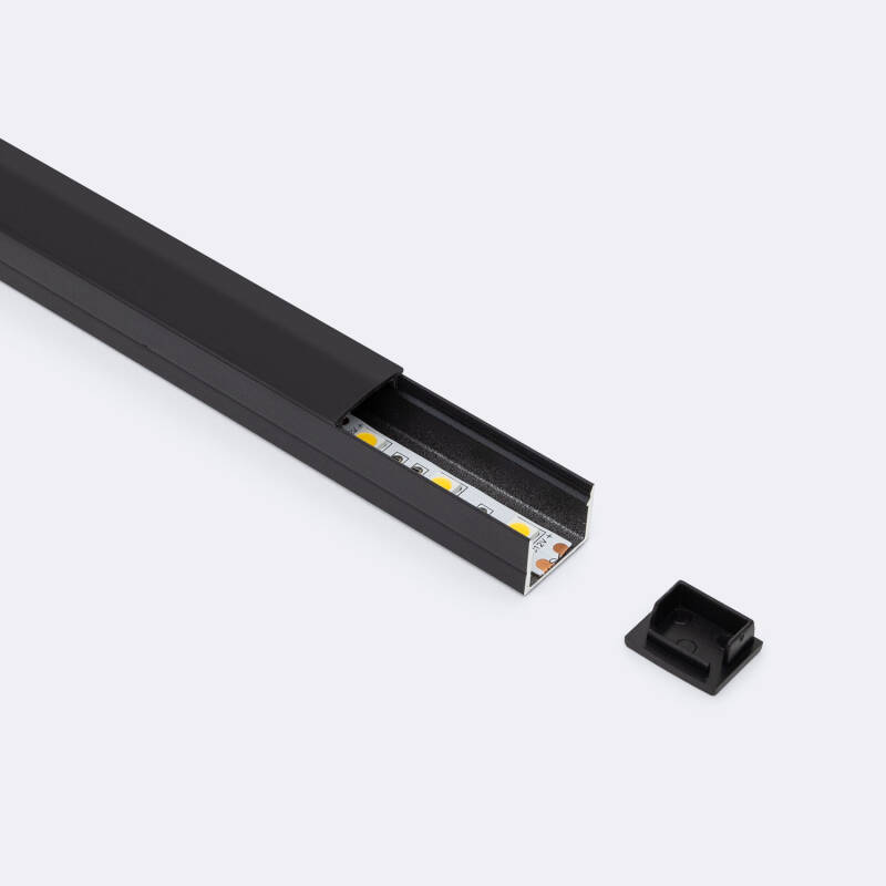 Perfil Aluminio Superficie para Tira LED hasta 15 mm