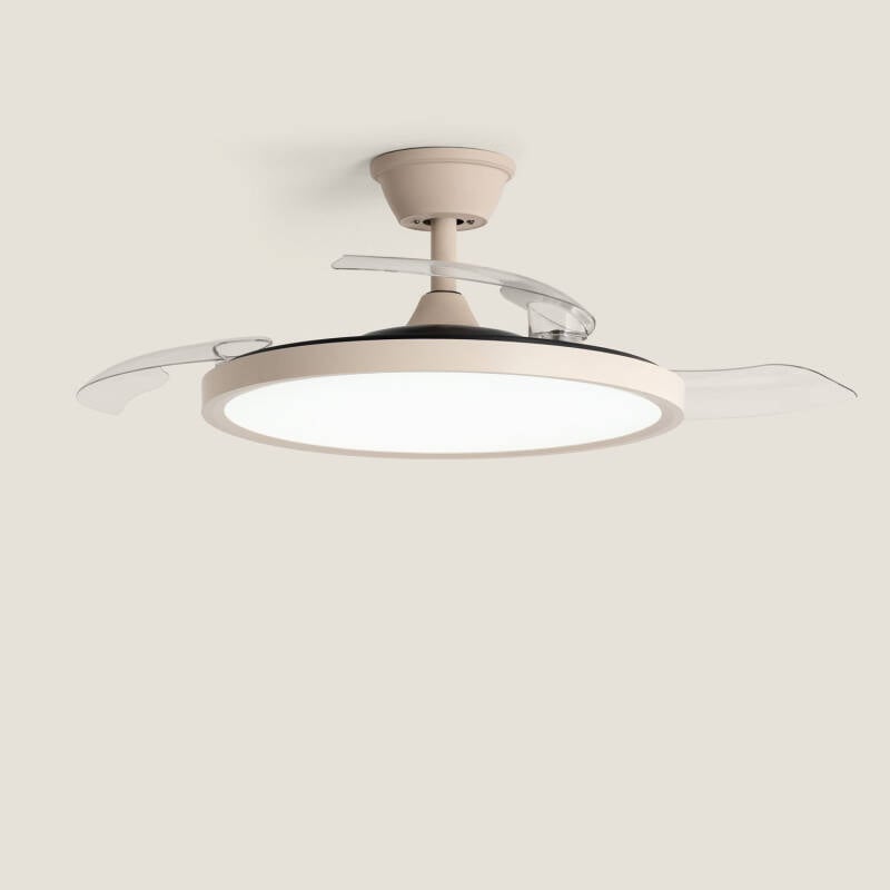 Ventilador de Techo con luz Silencioso DC aspas retráctiles Kleon