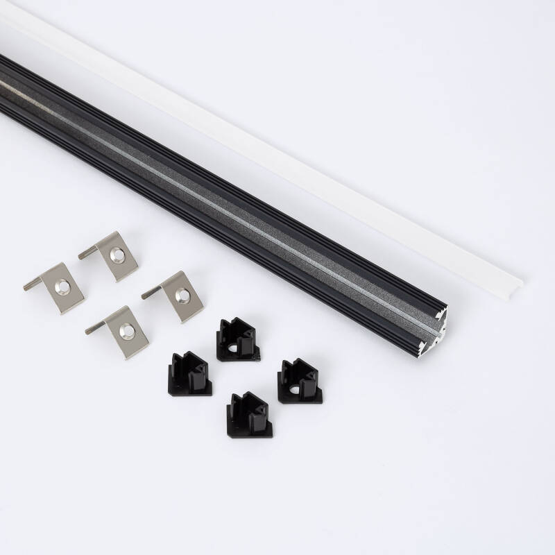 Perfil Aluminio Esquina 2m para Tira LED hasta 11 mm