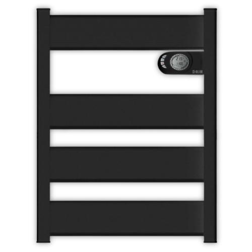 Radiador Toallero Eléctrico de Pared 500W Negro HJM Lysa