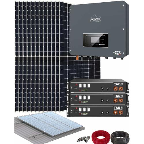 Kit Instalación Placas Solares 6000W Azzurro con Baterías de Litio TAB 7,2kWh