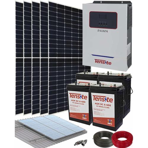 Kit Solar Fotovoltaico 3500W 24V 8000Whdia