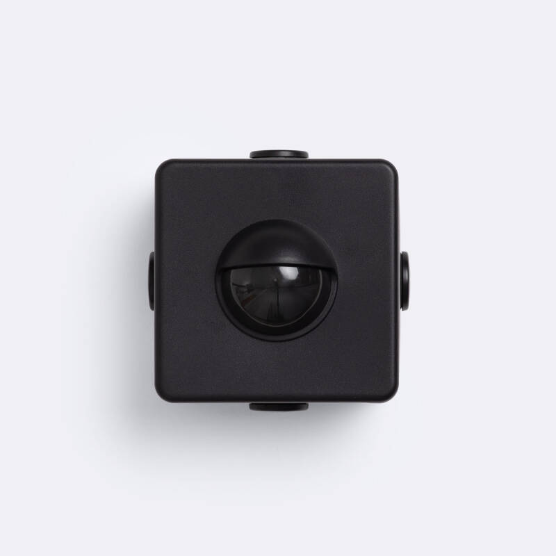 Sensor de Movimiento PIR Crepuscular 240º de Superficie Exterior IP65 con Mando